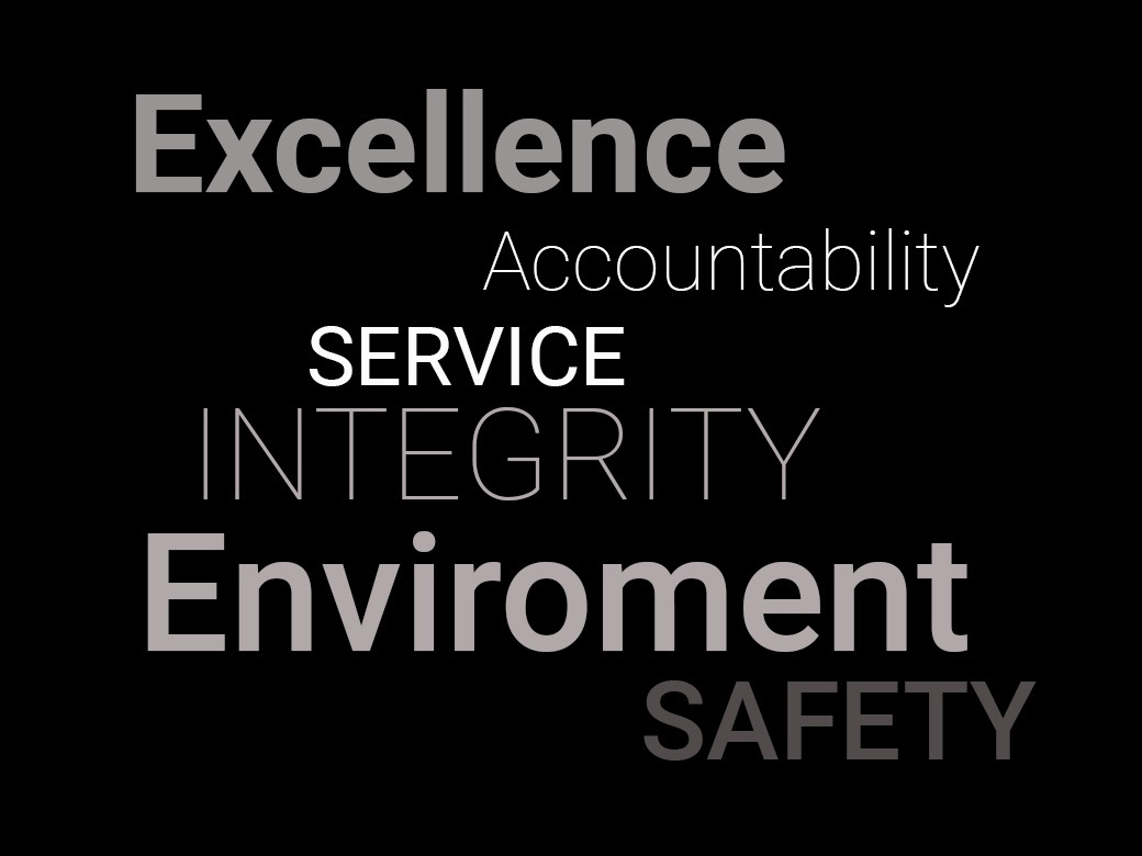 unitec marine core values, exellence, service, safety, enviroment, accountability, integrity